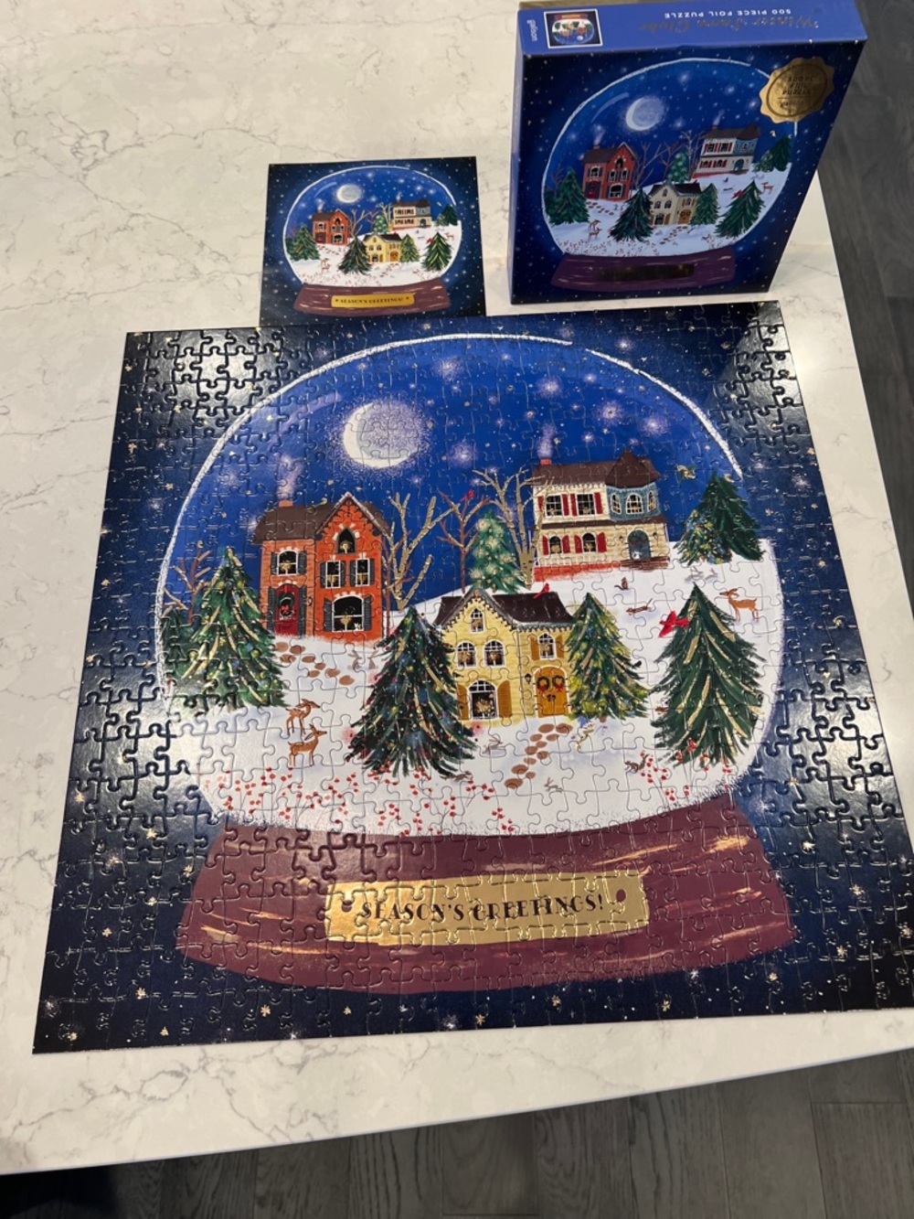 Galison Winter Snow Globe Jigsaw Puzzle